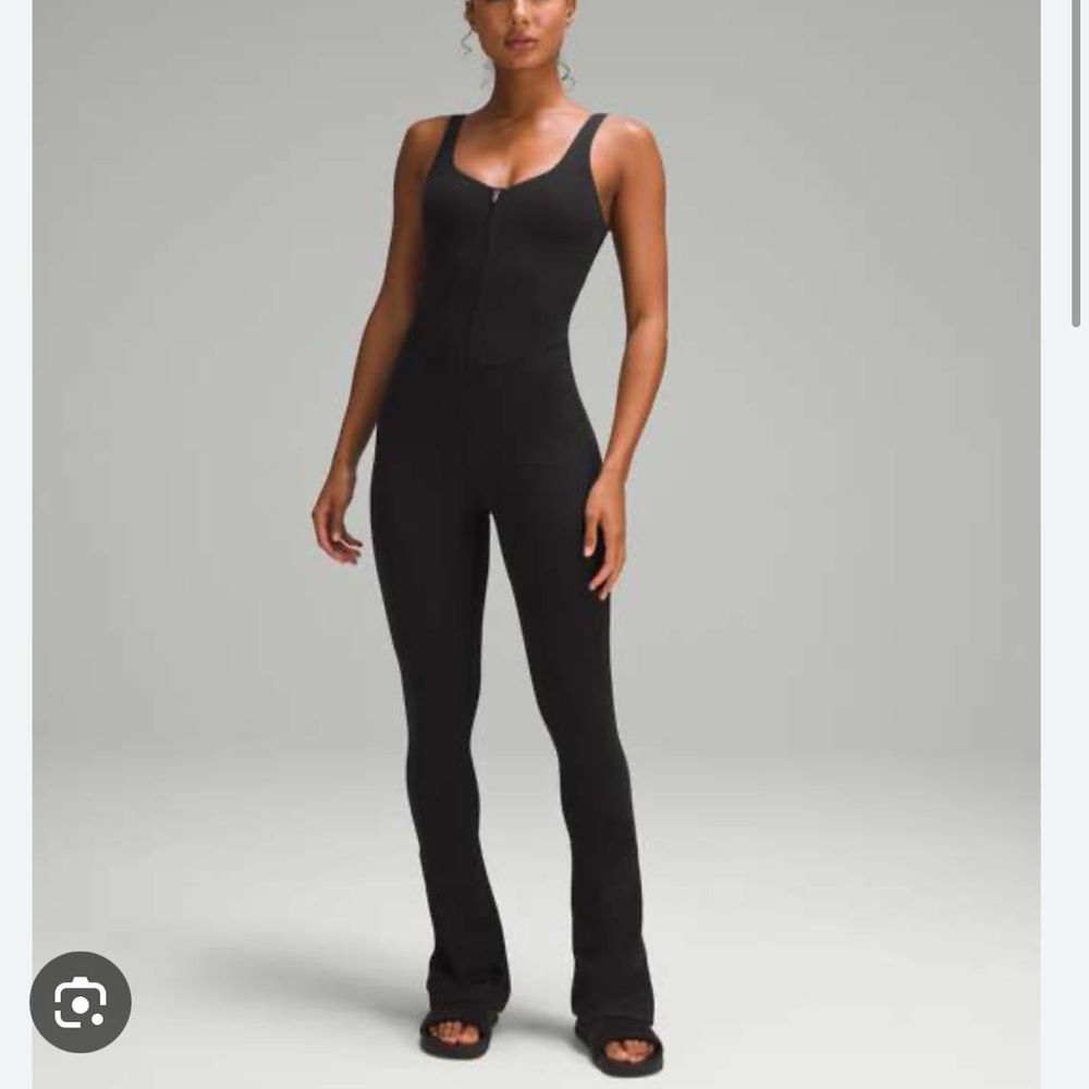 Lululemon jumpsuit-zip front and slight flare